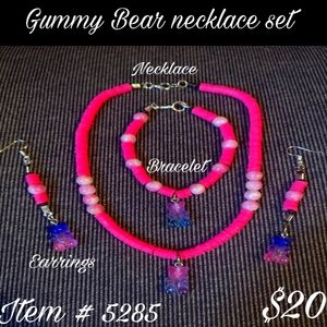 Necklace set gummy bear